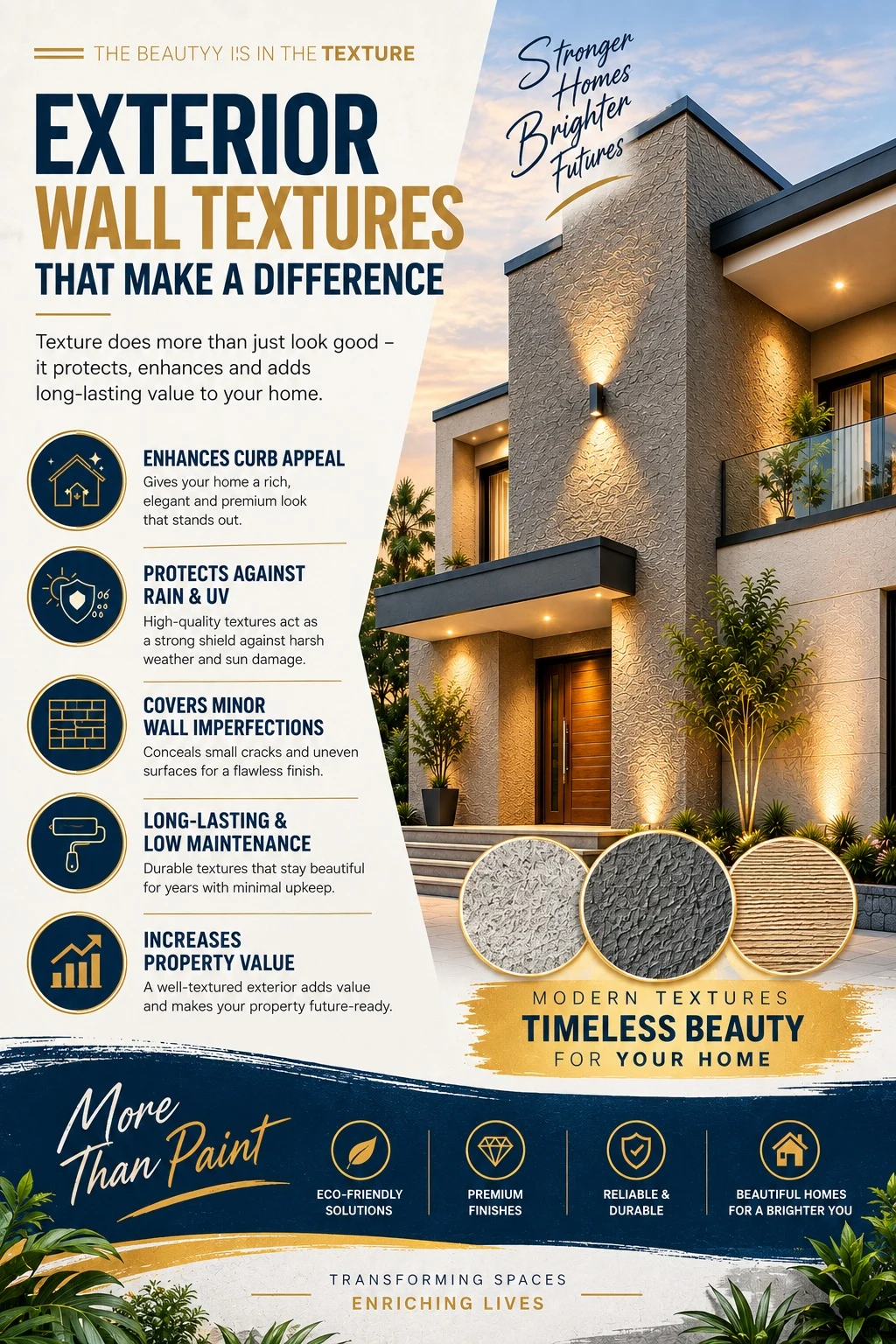 Exterior wall textures creative