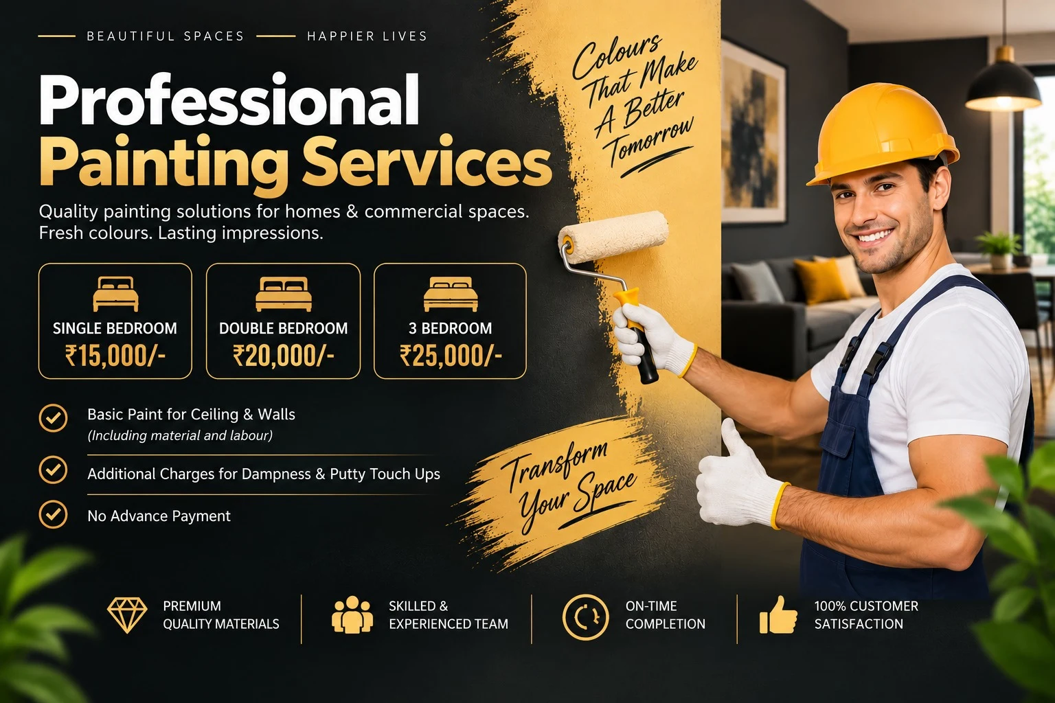 Hyderabad Painters current bedroom painting special offer